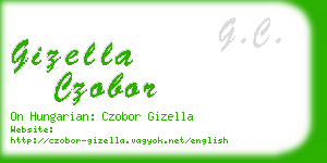 gizella czobor business card